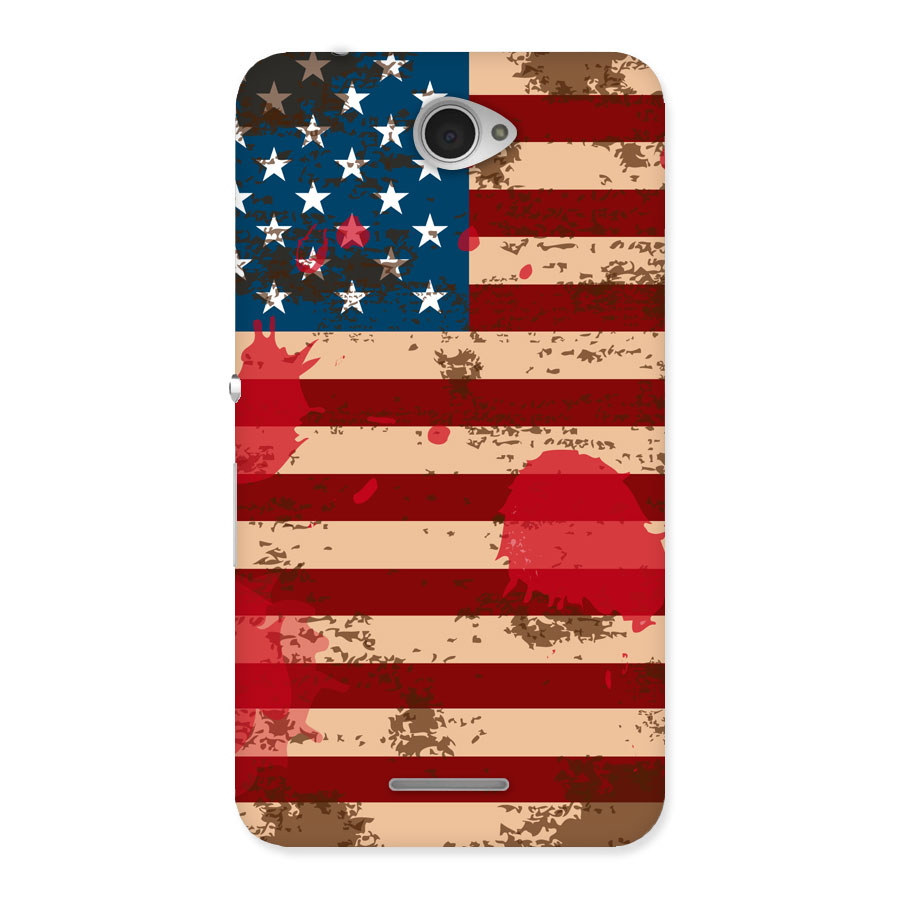 Grunge USA Flag Back Case for Sony Xperia E4