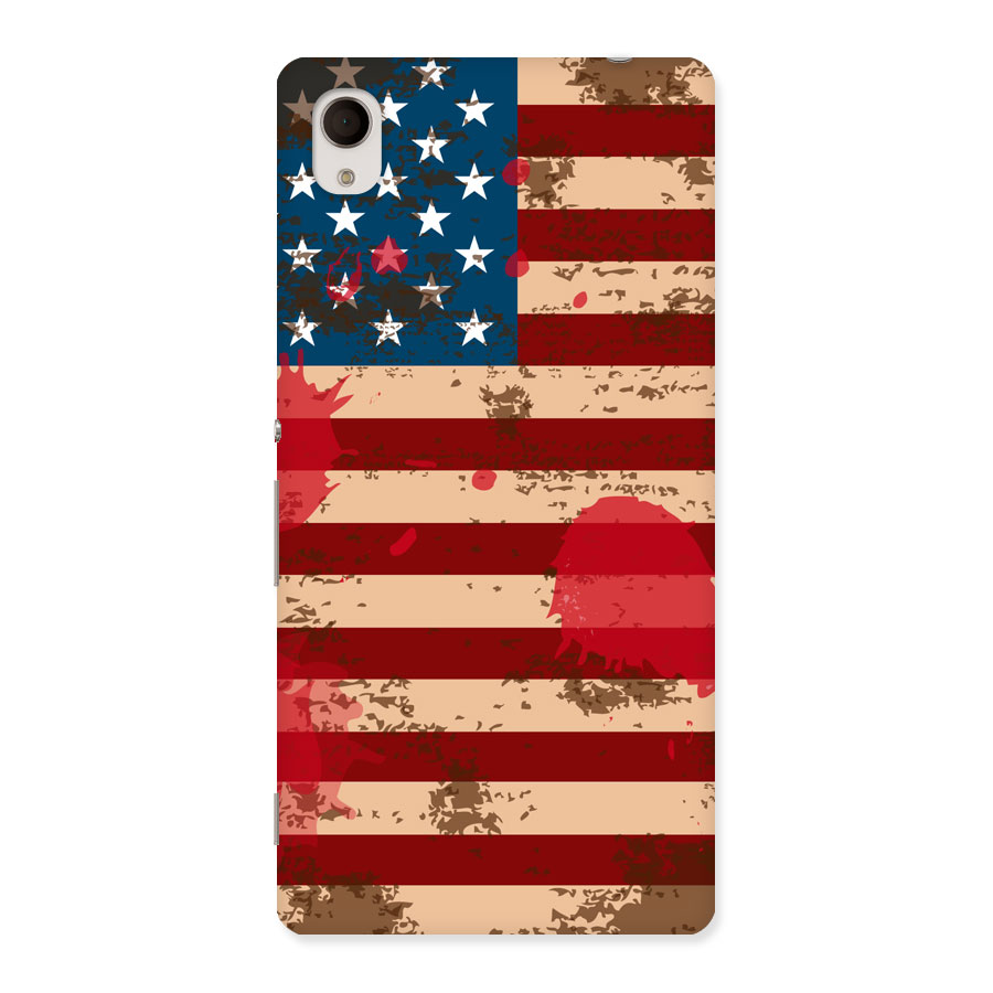 Grunge USA Flag Back Case for Sony Xperia M4