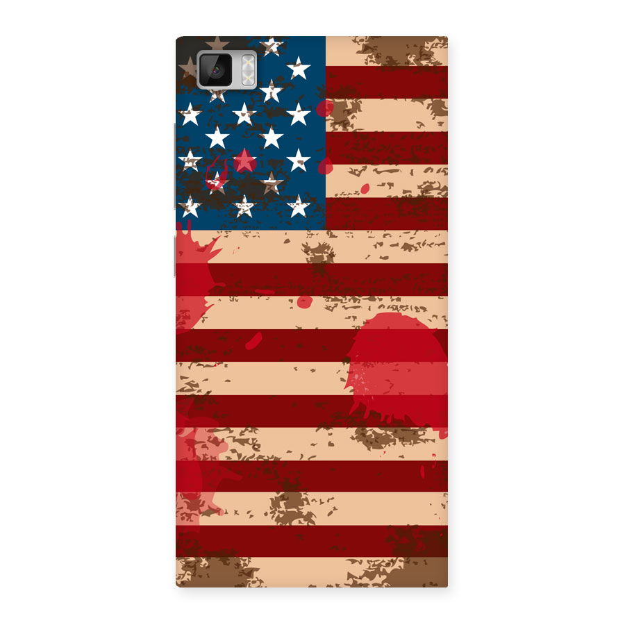 Grunge USA Flag Back Case for Xiaomi Mi3