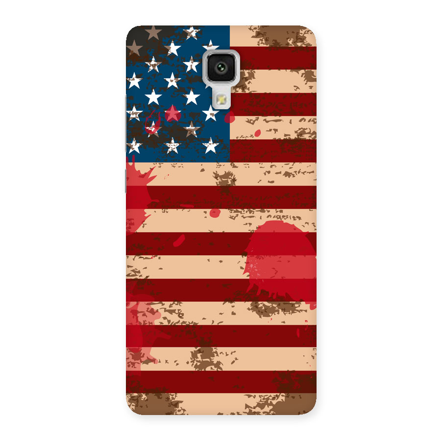 Grunge USA Flag Back Case for Xiaomi Mi 4
