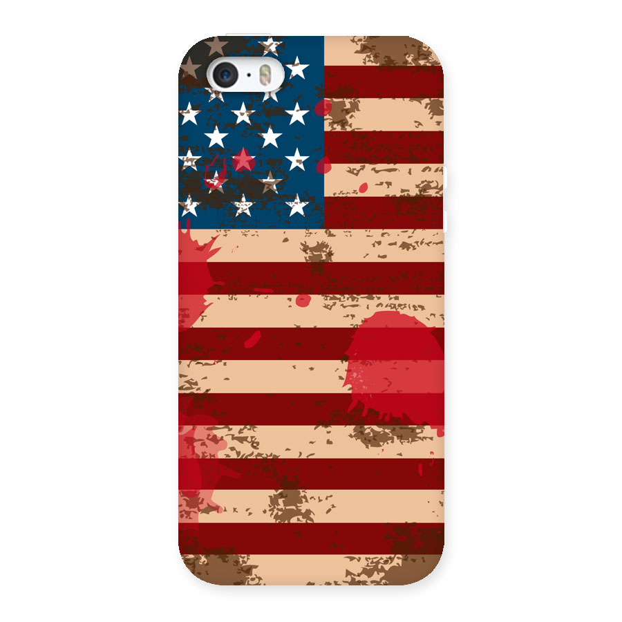 Grunge USA Flag Back Case for iPhone 5 5S