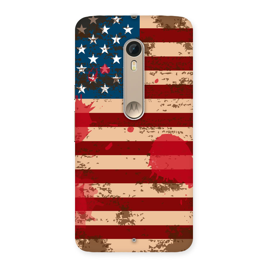 Grunge USA Flag Back Case for Moto X Style