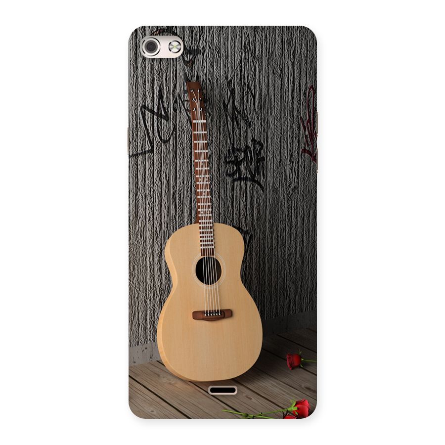 Guitar Classic Back Case for Micromax Canvas Silver 5