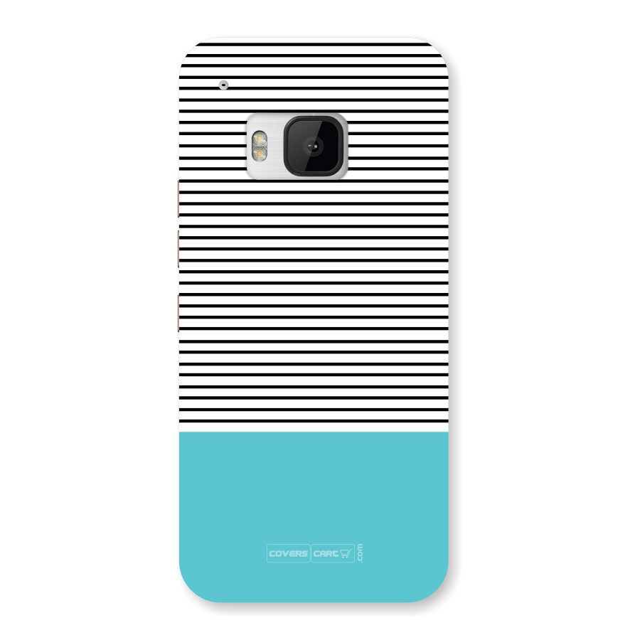 Deep Sky Blue Stripes Back Case for HTC HTC One M9
