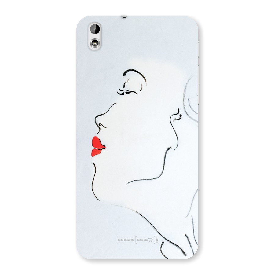 Girl in Red Lipstick Back Case for HTC Desire 816