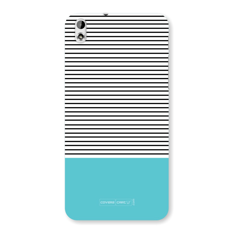 Deep Sky Blue Stripes Back Case for HTC Desire 816