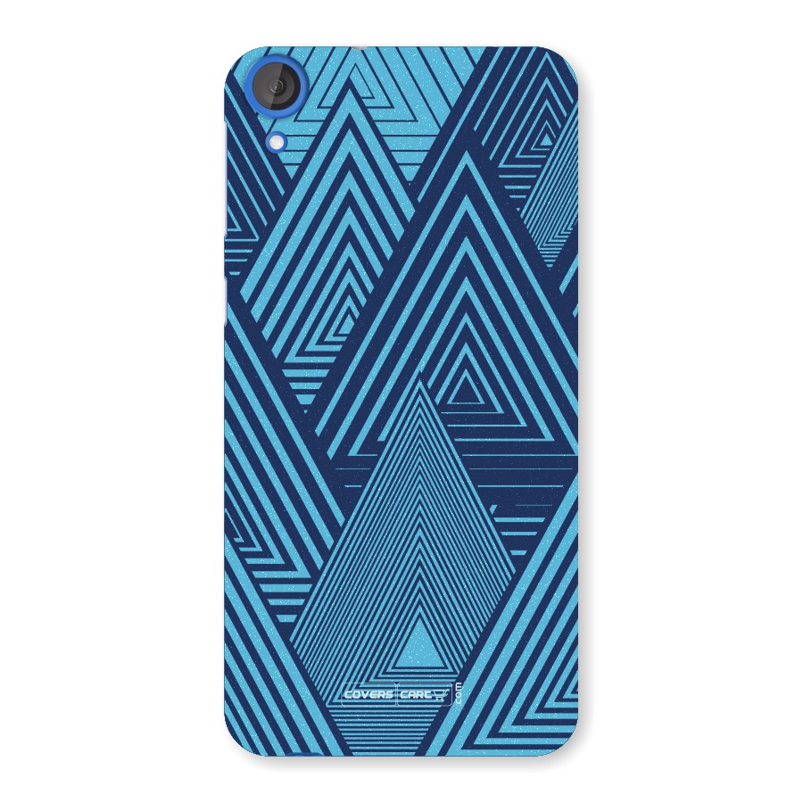 Geometric Blue Print Back Case for HTC Desire 820