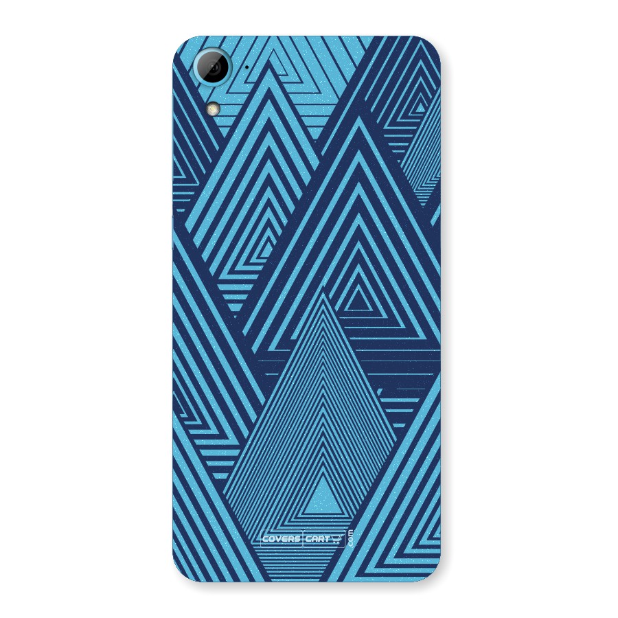 Geometric Blue Print Back Case for HTC Desire 826