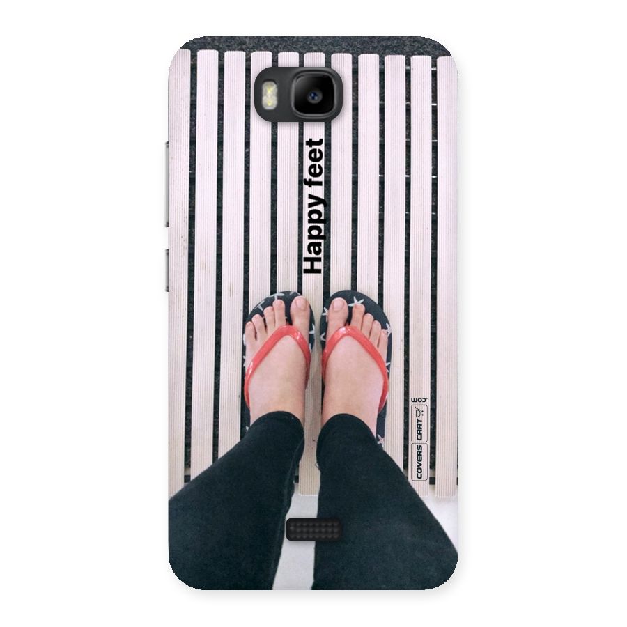 Happy Feet Back Case for Honor Bee