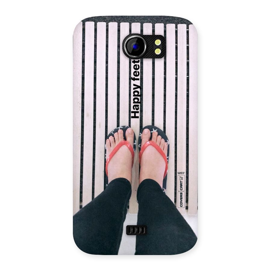 Happy Feet Back Case for Micromax Canvas 2 A110