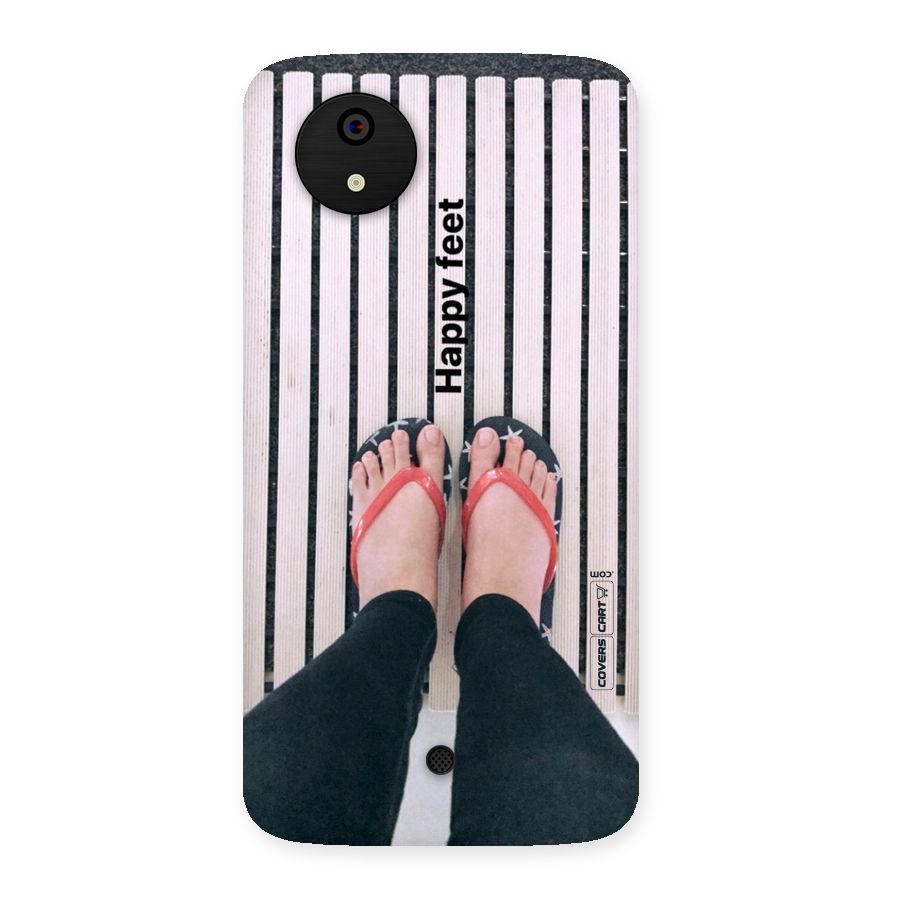 Happy Feet Back Case for Micromax Canvas A1