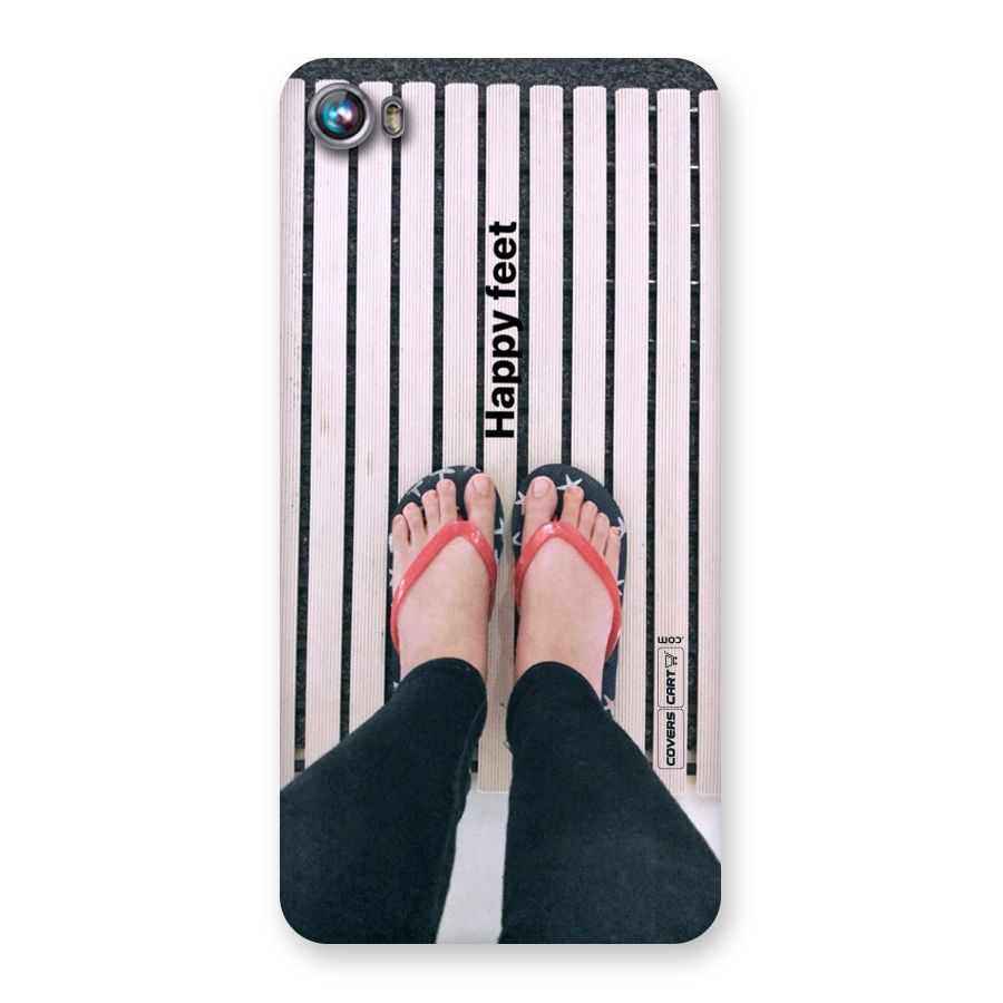Happy Feet Back Case for Micromax Canvas Fire 4 A107