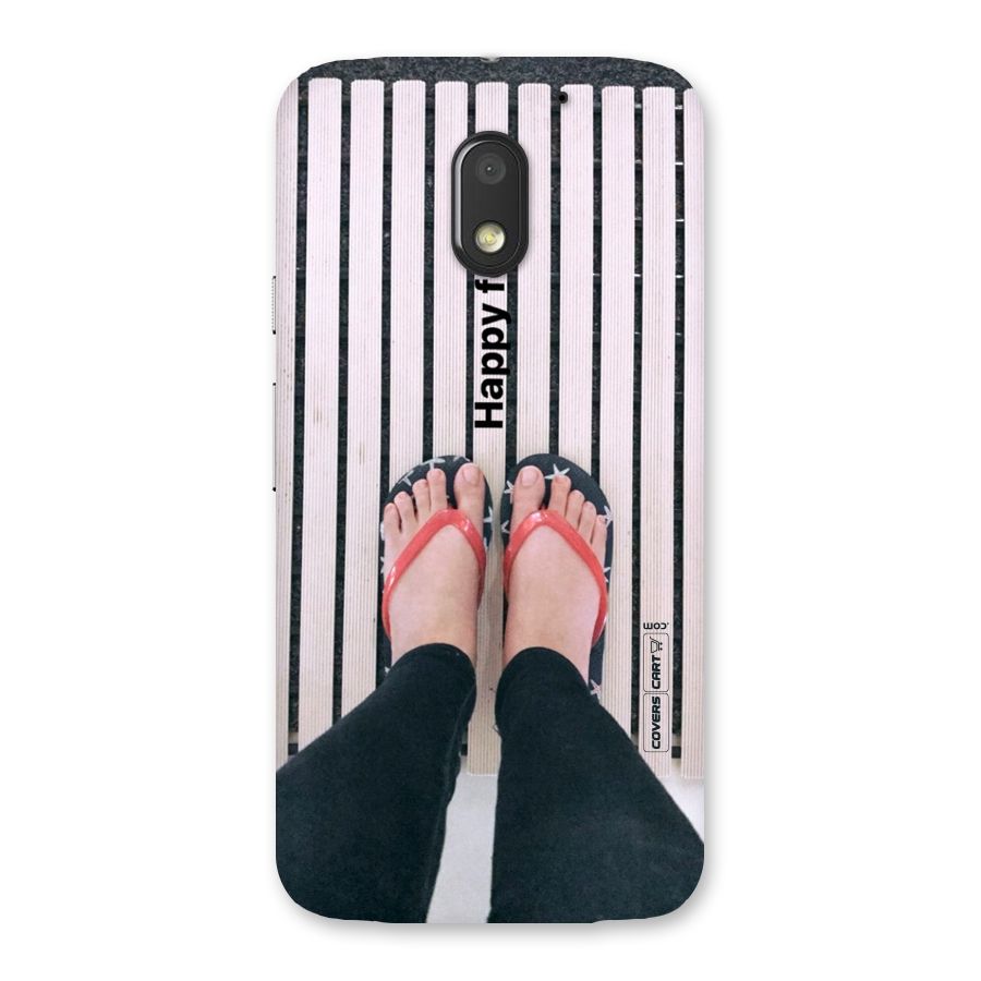 Happy Feet Back Case for Moto E3 Power