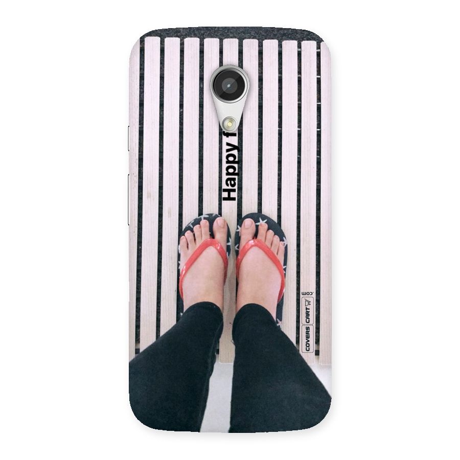 Happy Feet Back Case for Moto G 2nd Gen