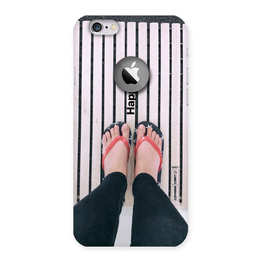 Happy Feet Back Case for iPhone 6 Logo Cut