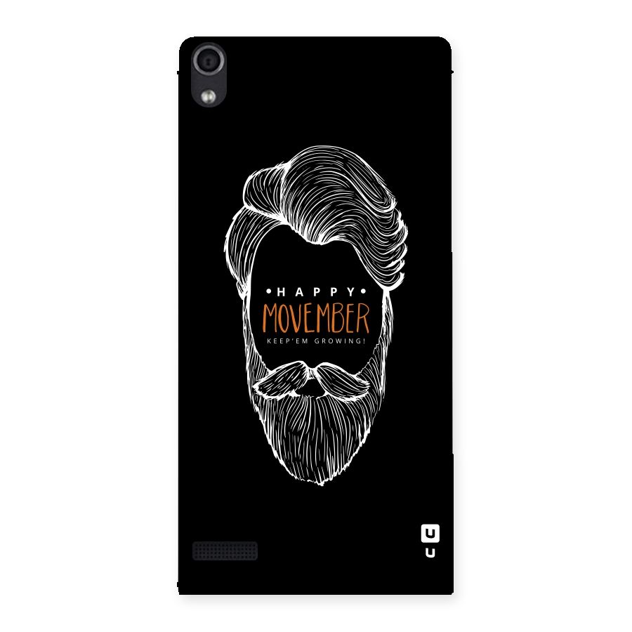 Happy Movember Black Back Case for Ascend P6