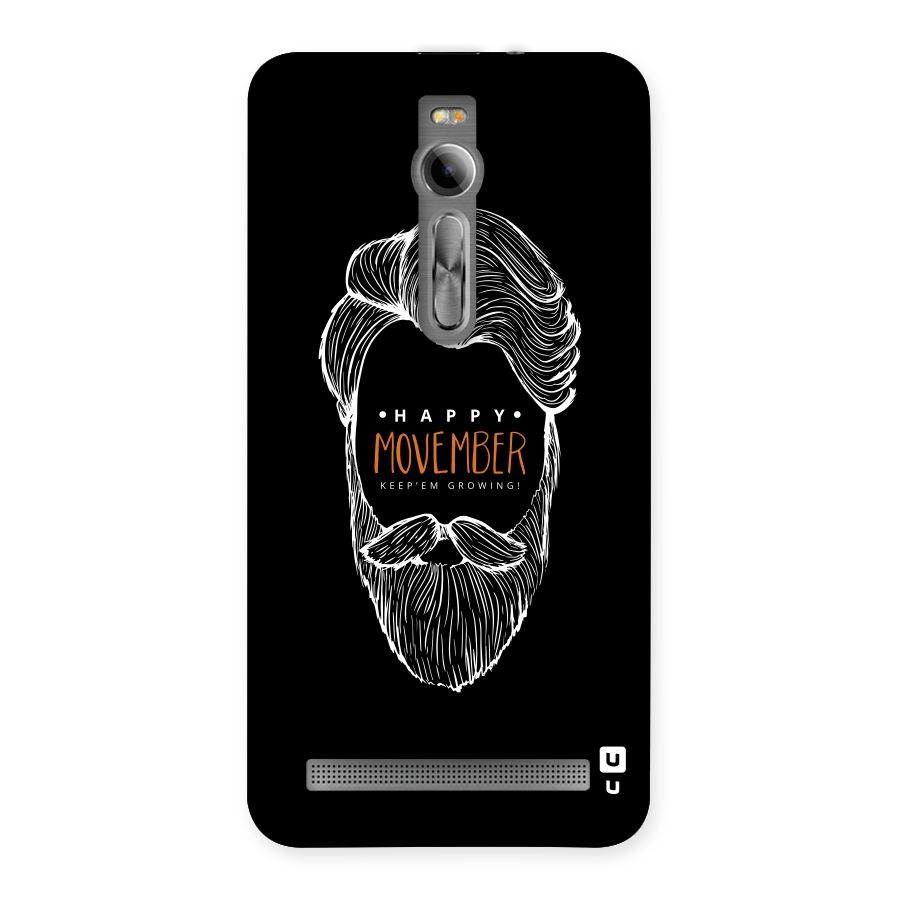 Happy Movember Black Back Case for Asus Zenfone 2