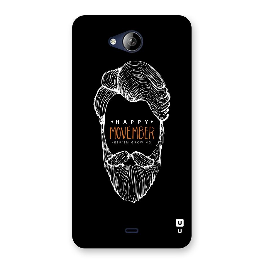 Happy Movember Black Back Case for Canvas Play Q355