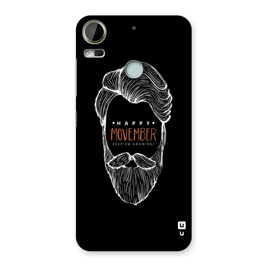 Happy Movember Black Back Case for Desire 10 Pro