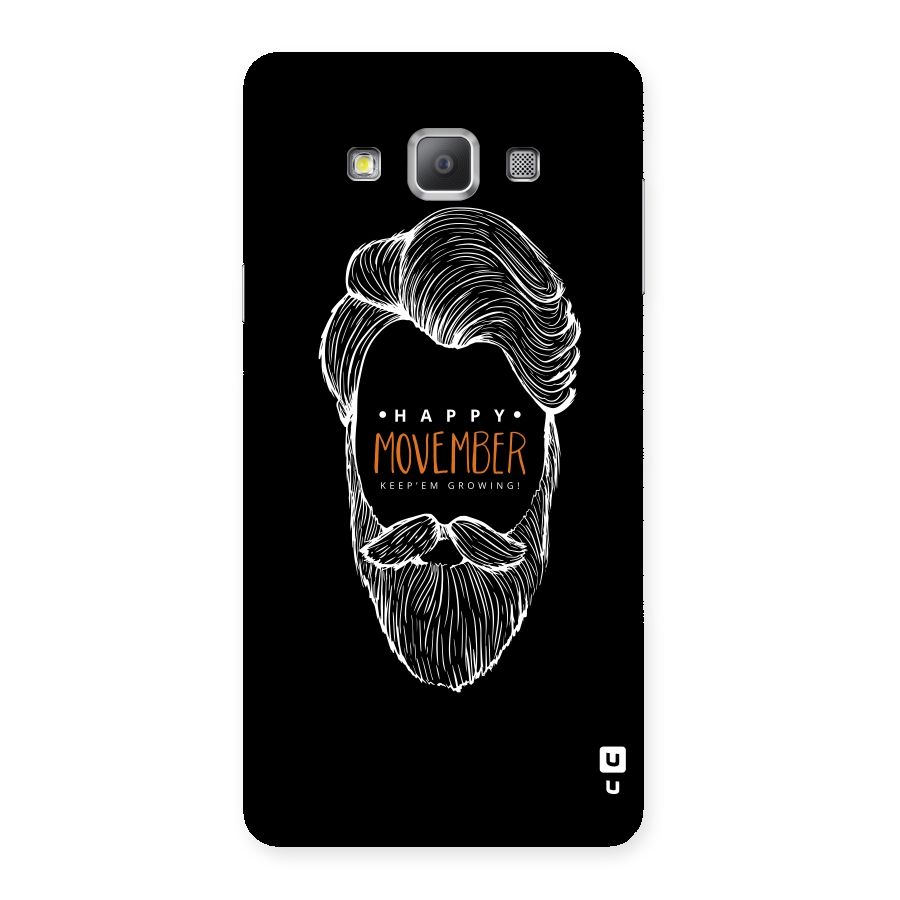 Happy Movember Black Back Case for Galaxy A7