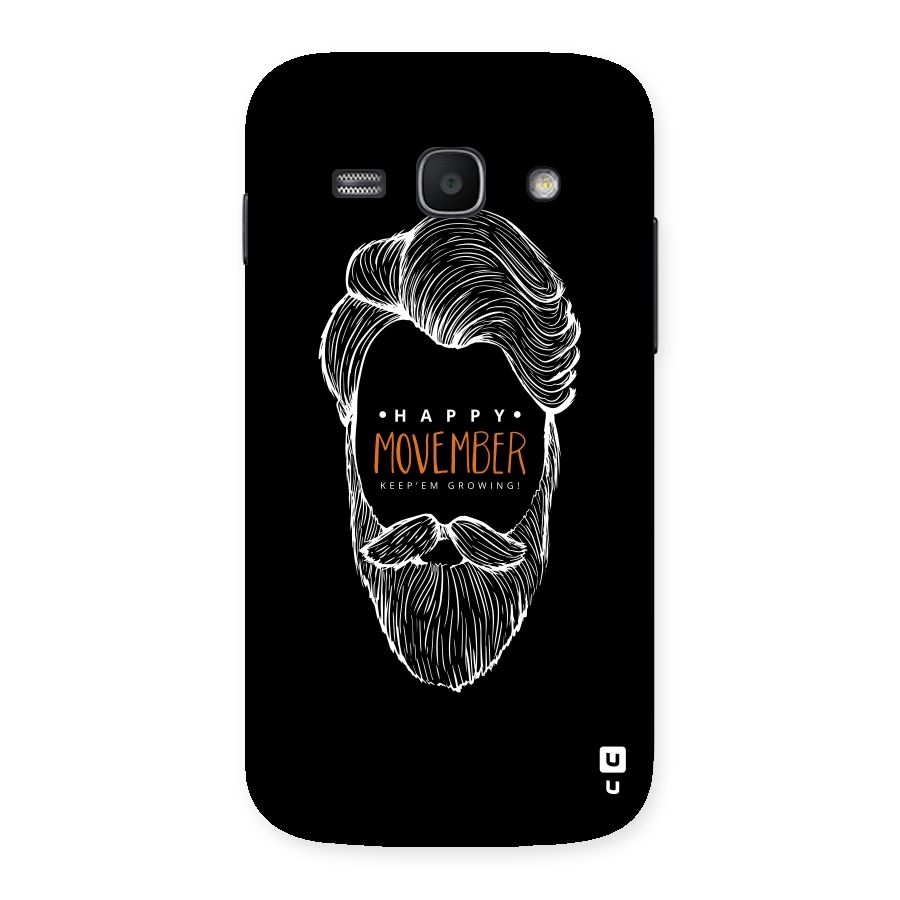 Happy Movember Black Back Case for Galaxy Ace 3