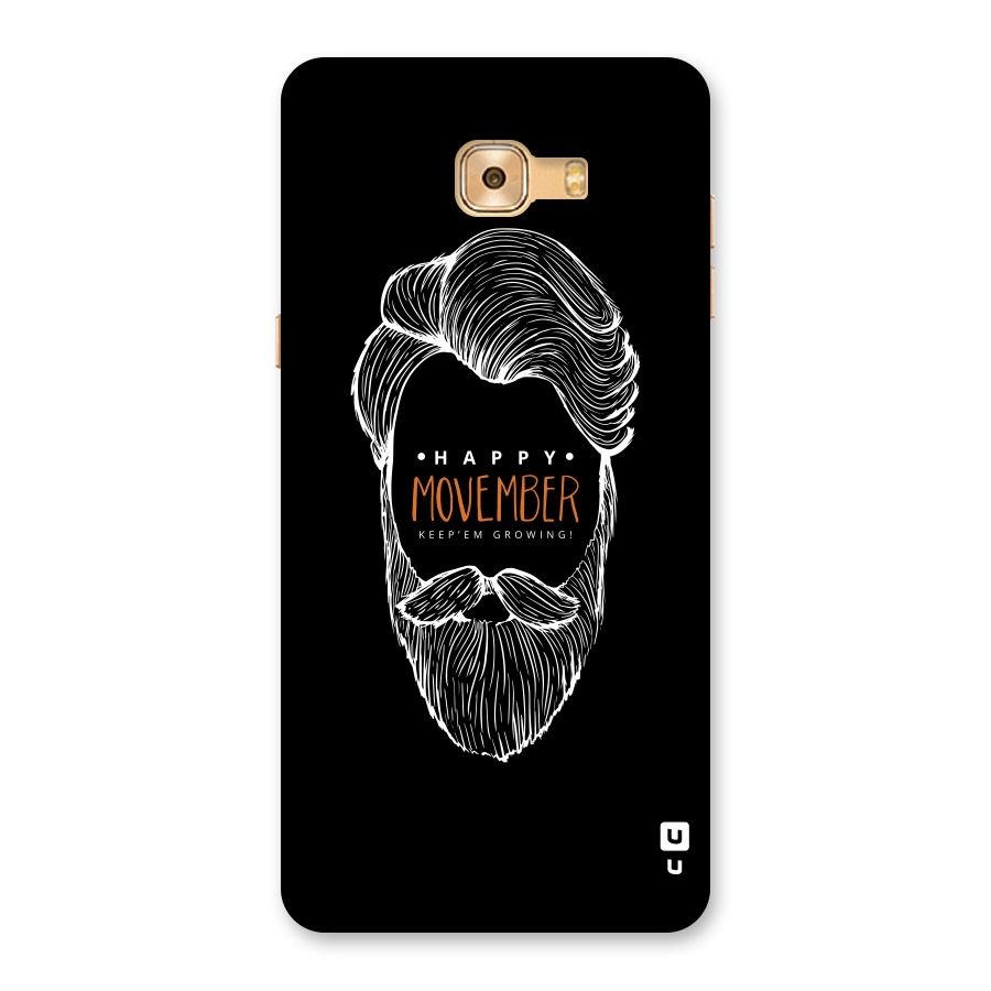Happy Movember Black Back Case for Galaxy C9 Pro