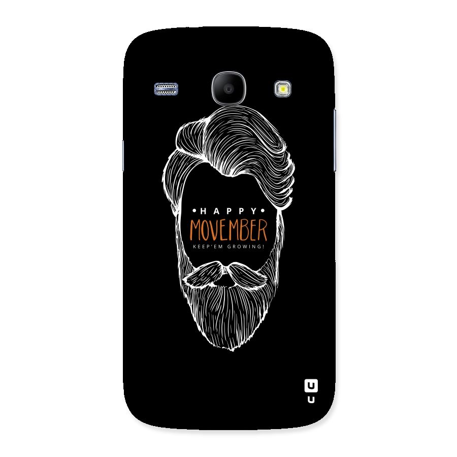 Happy Movember Black Back Case for Galaxy Core