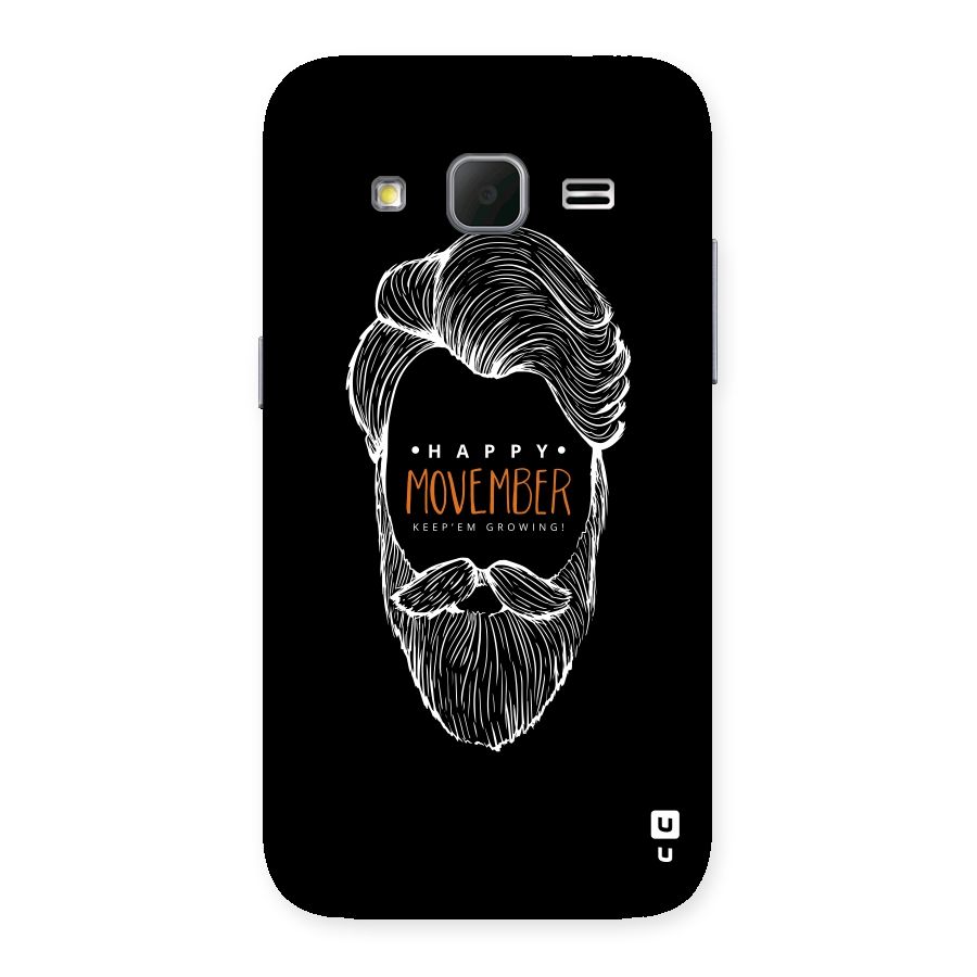 Happy Movember Black Back Case for Galaxy Core Prime