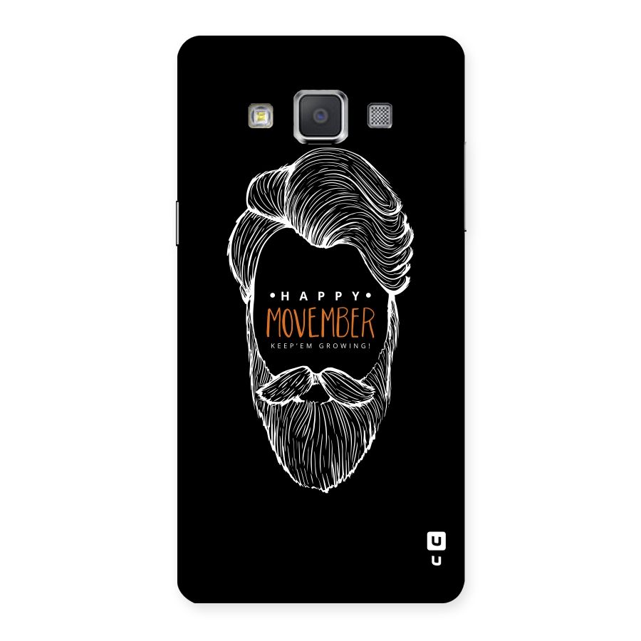 Happy Movember Black Back Case for Galaxy Grand 3