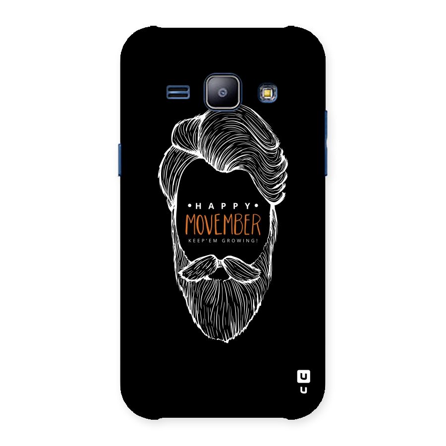Happy Movember Black Back Case for Galaxy J1