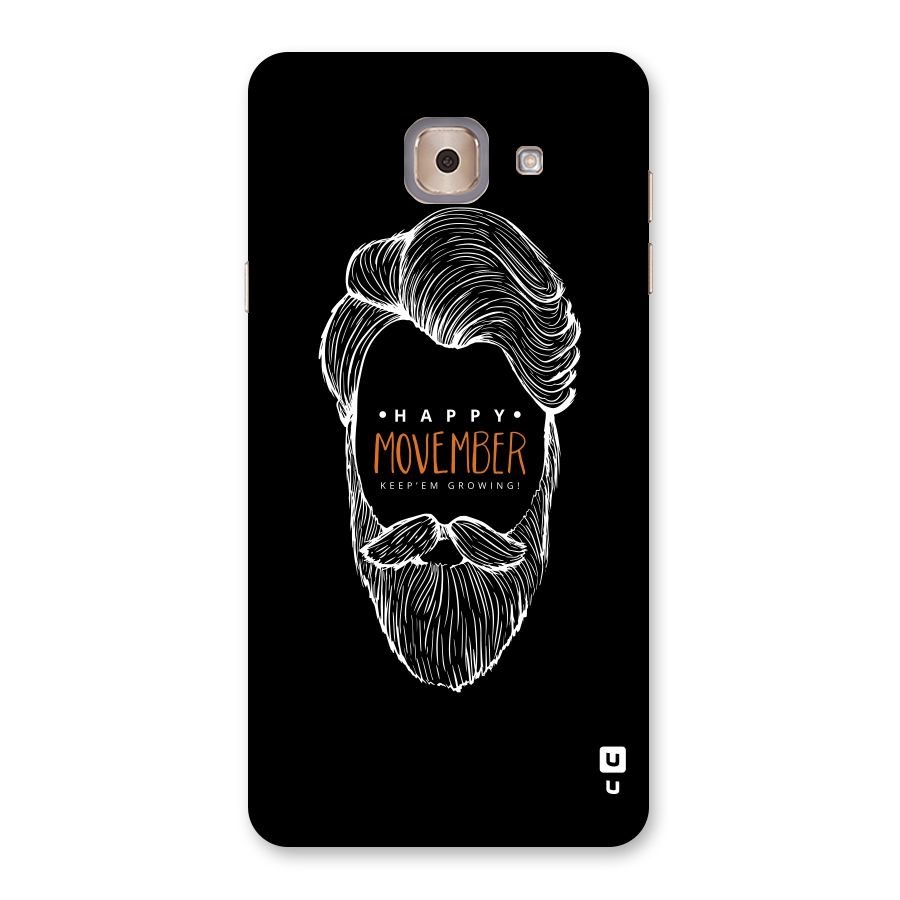 Happy Movember Black Back Case for Galaxy J7 Max