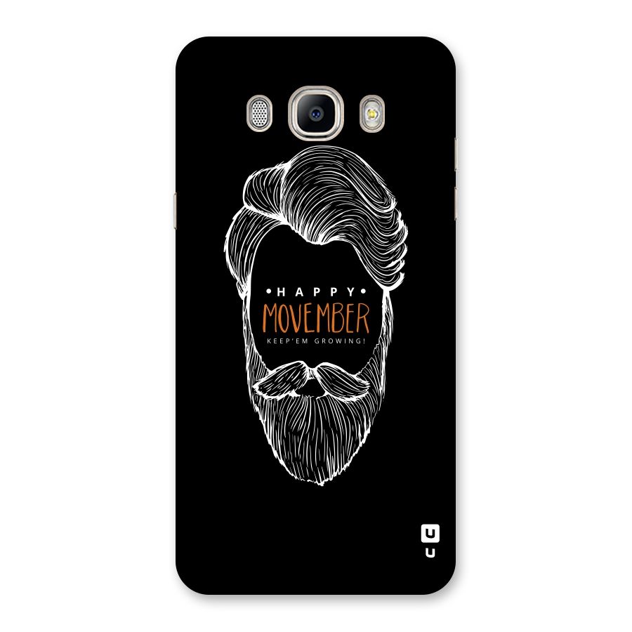 Happy Movember Black Back Case for Galaxy On8