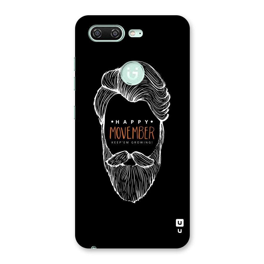 Happy Movember Black Back Case for Gionee S10