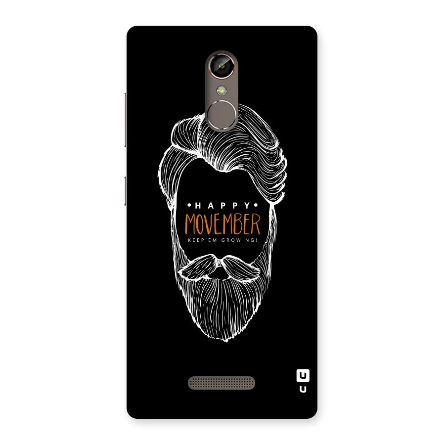 Happy Movember Black Back Case for Gionee S6s