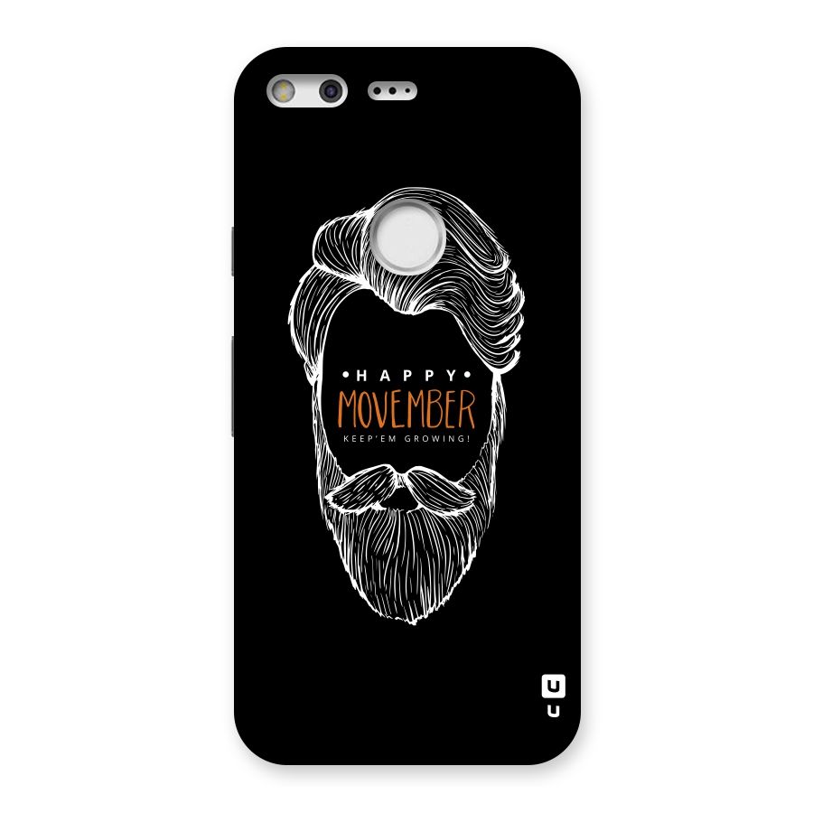 Happy Movember Black Back Case for Google Pixel