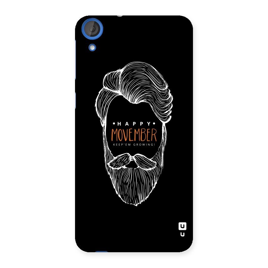 Happy Movember Black Back Case for HTC Desire 820