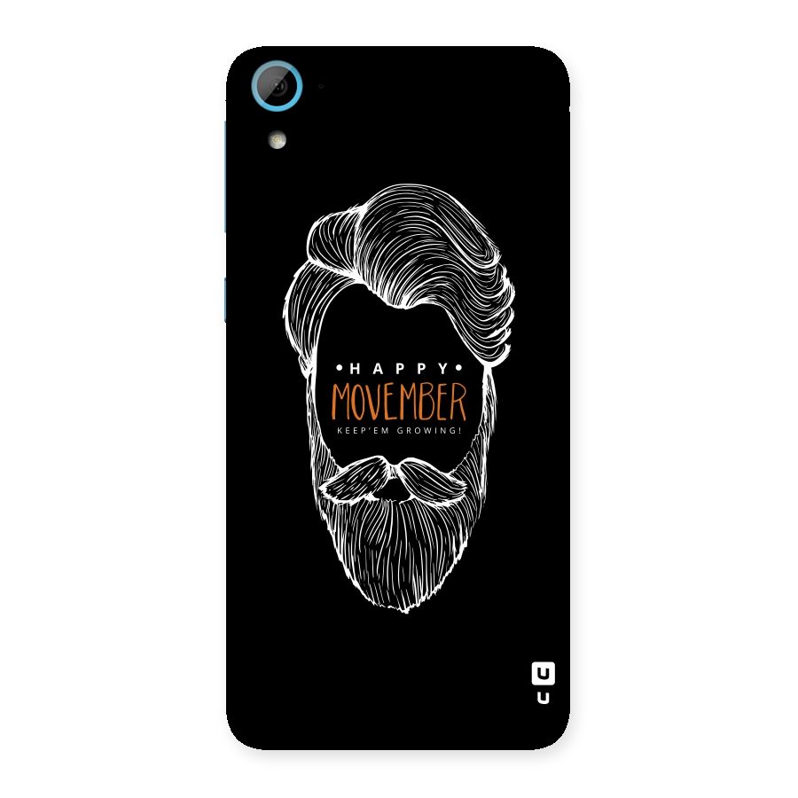 Happy Movember Black Back Case for HTC Desire 826