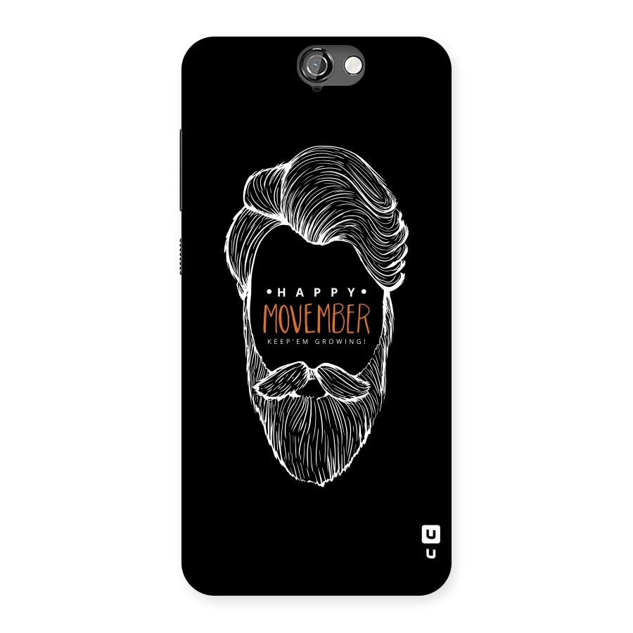 Happy Movember Black Back Case for HTC One A9