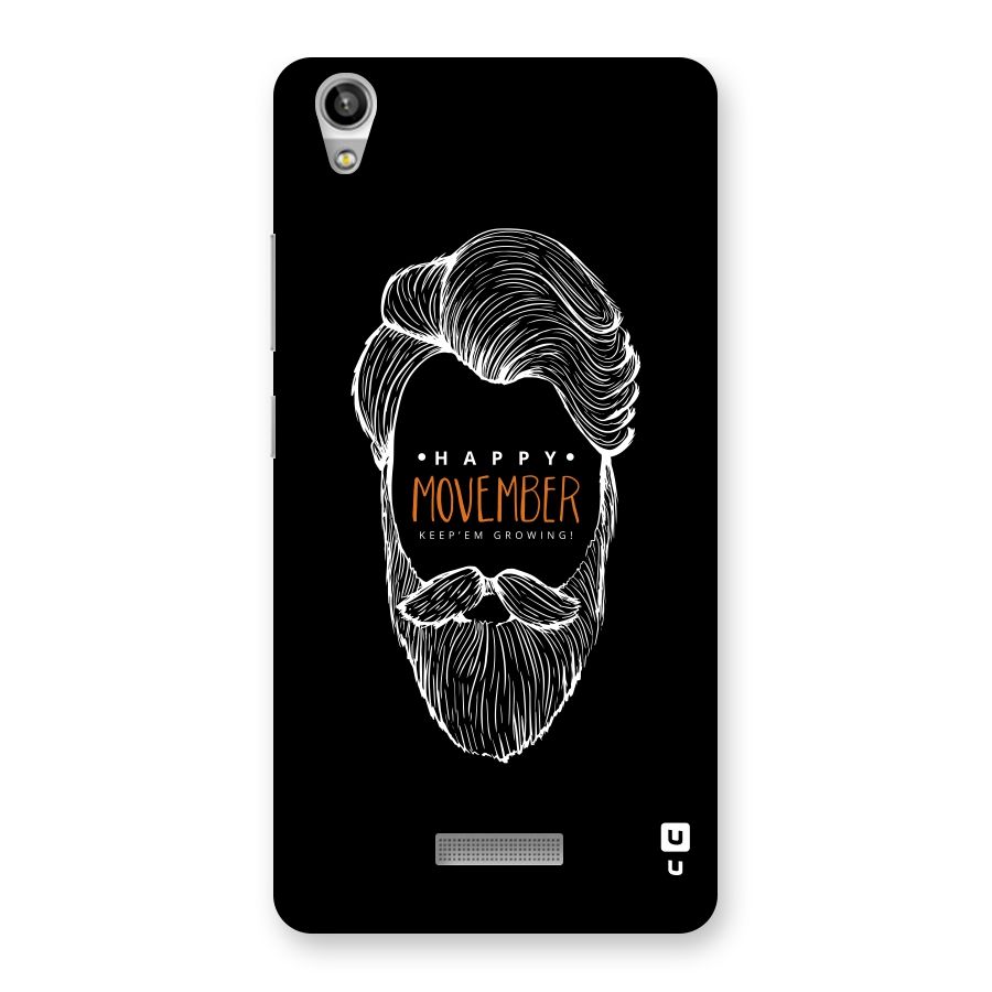 Happy Movember Black Back Case for Lava-Pixel-V1