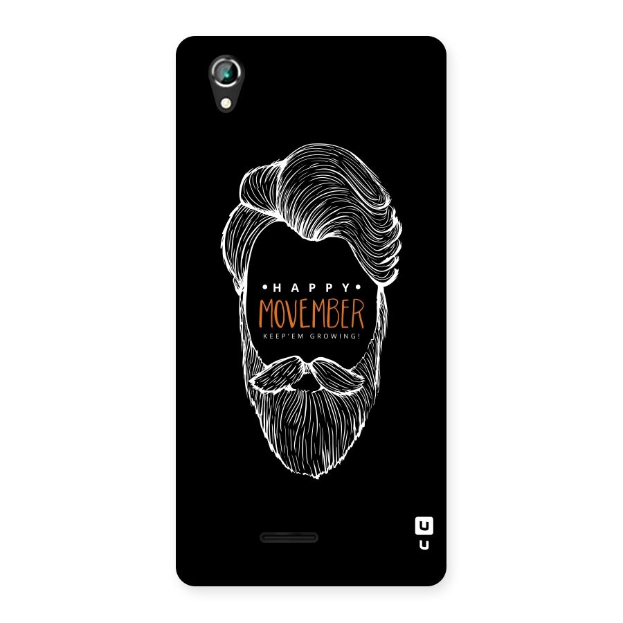 Happy Movember Black Back Case for Lava Iris 800