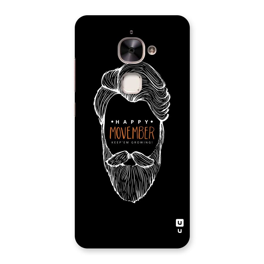 Happy Movember Black Back Case for Le 2