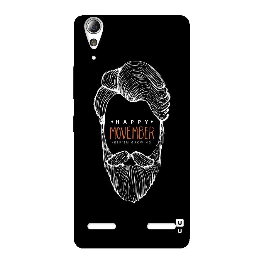 Happy Movember Black Back Case for Lenovo A6000