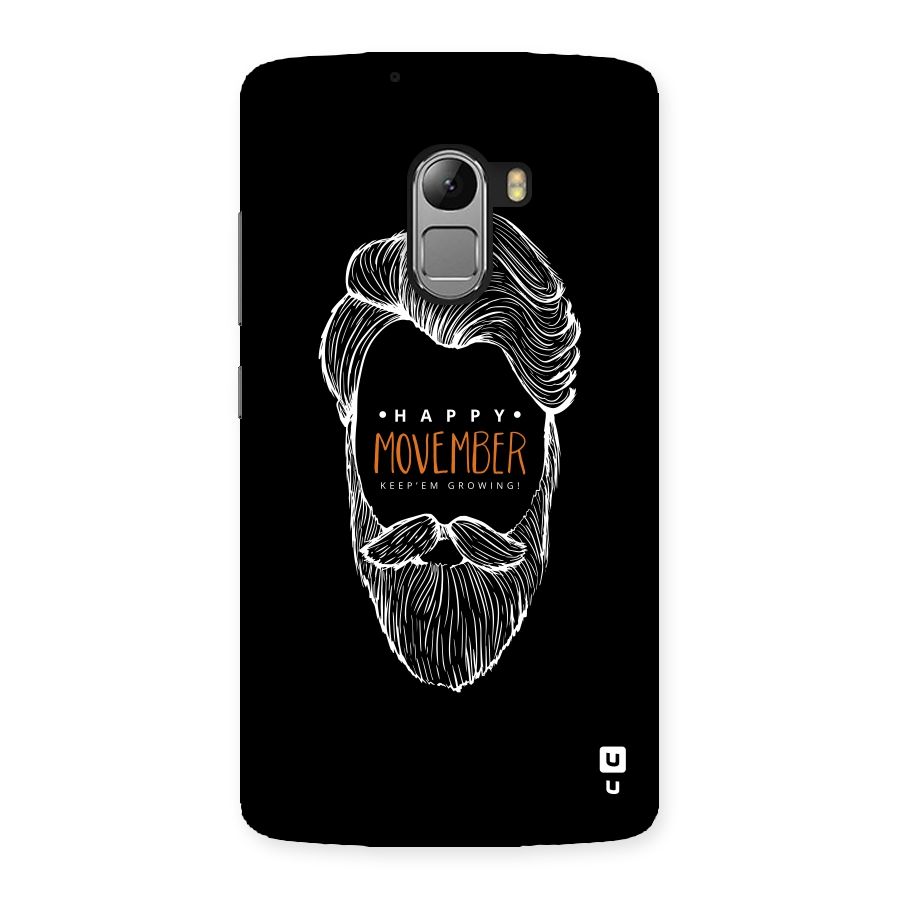 Happy Movember Black Back Case for Lenovo K4 Note