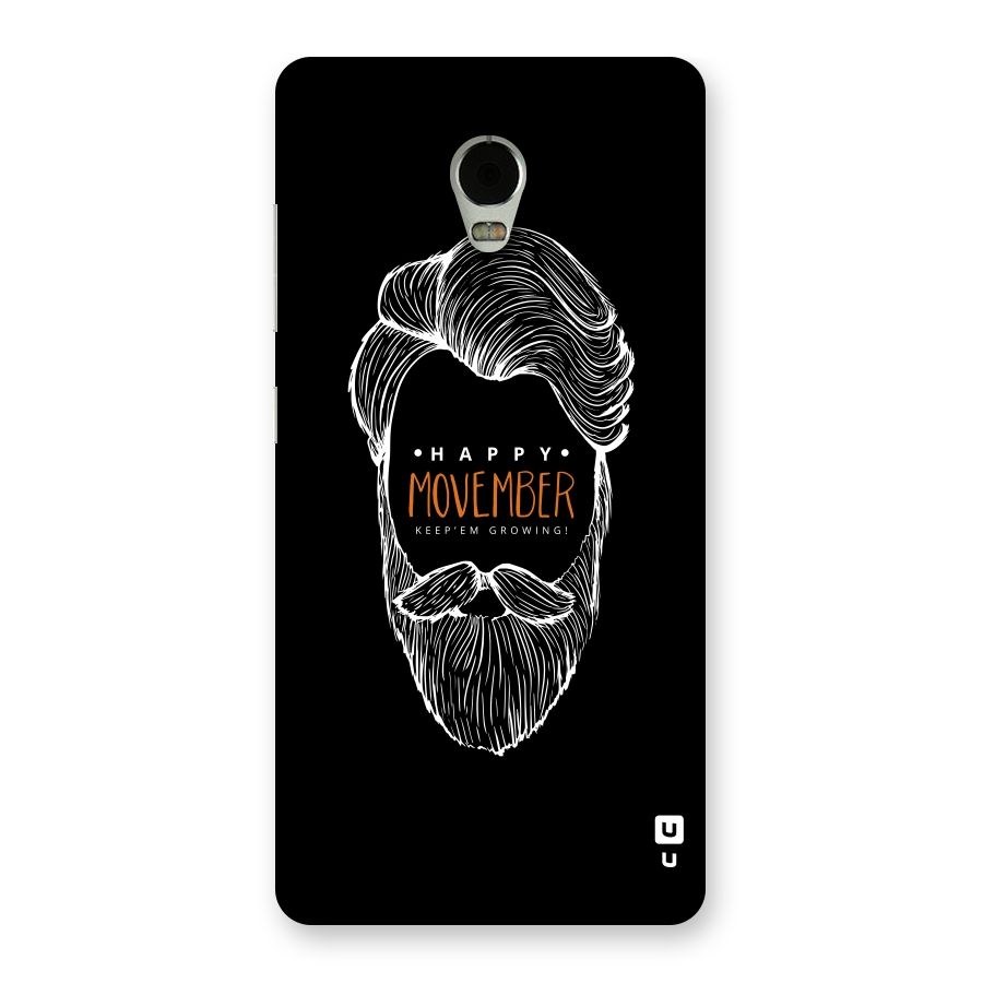 Happy Movember Black Back Case for Lenovo Vibe P1