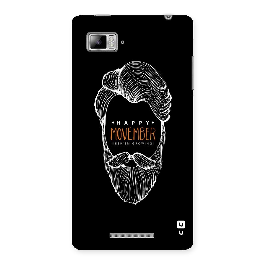 Happy Movember Black Back Case for Lenovo Vibe Z K910