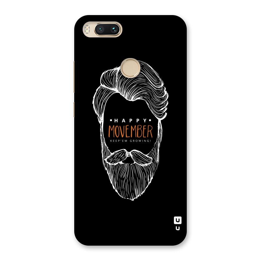 Happy Movember Black Back Case for Mi A1