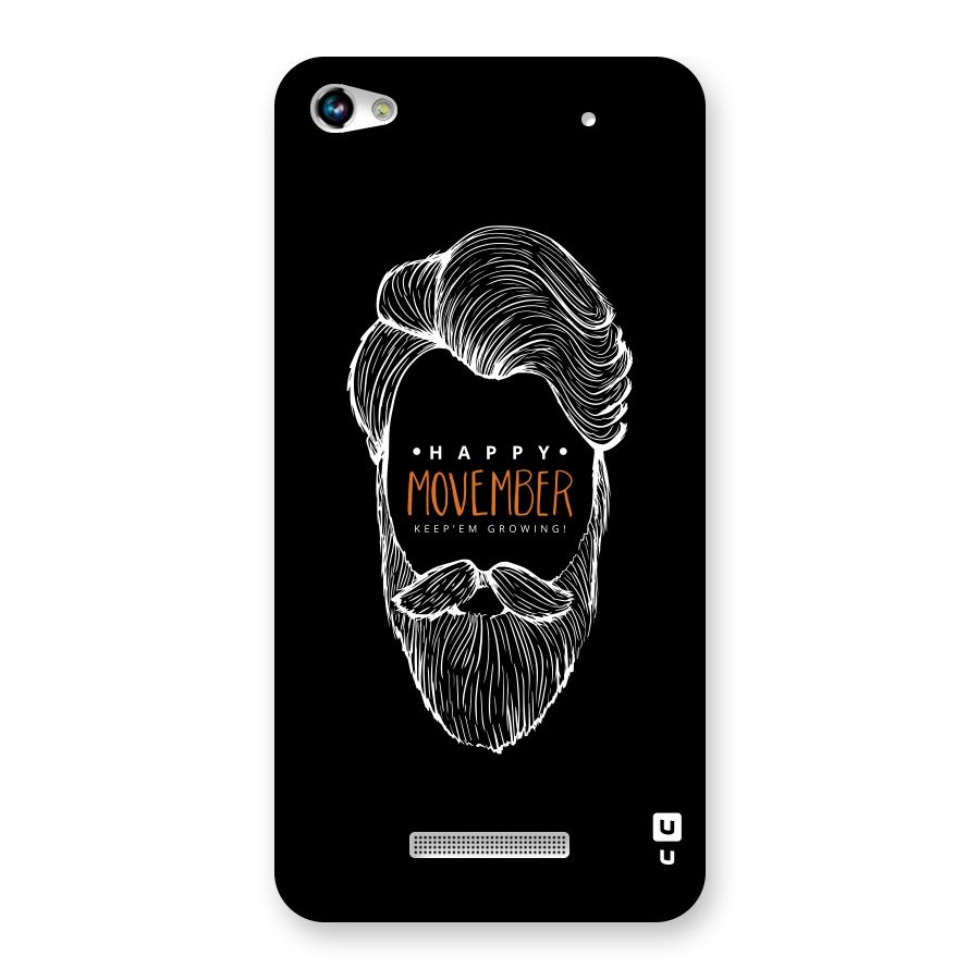 Happy Movember Black Back Case for Micromax Hue 2