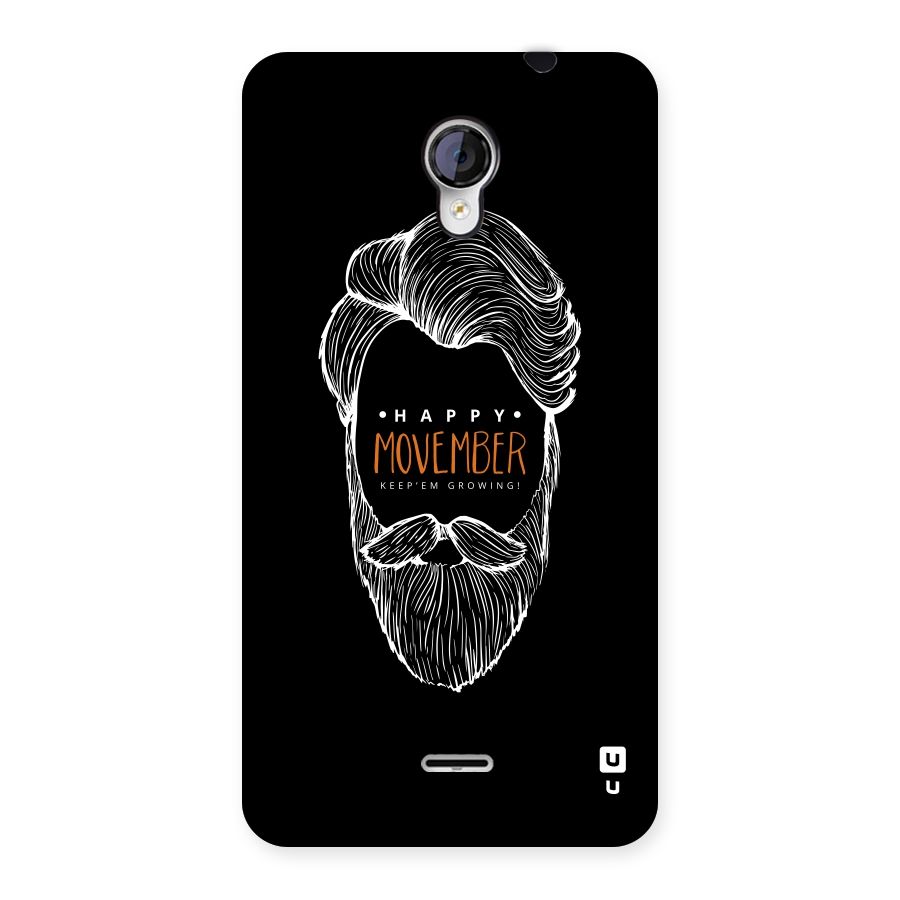 Happy Movember Black Back Case for Micromax Unite 2 A106