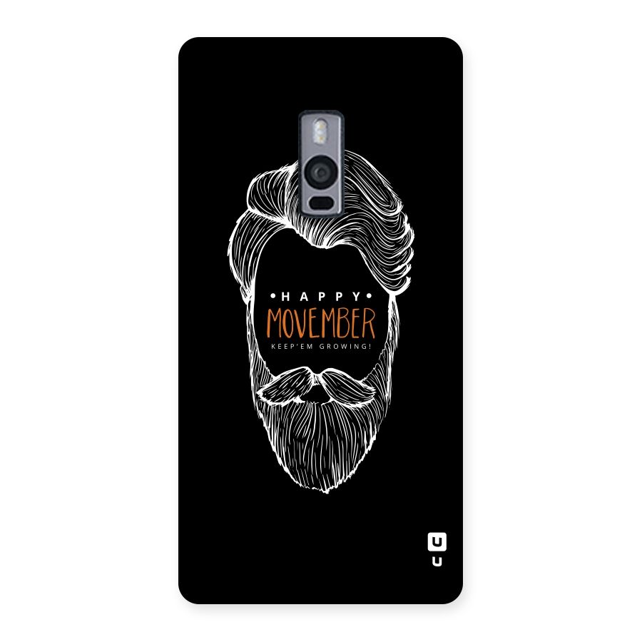 Happy Movember Black Back Case for OnePlus Two