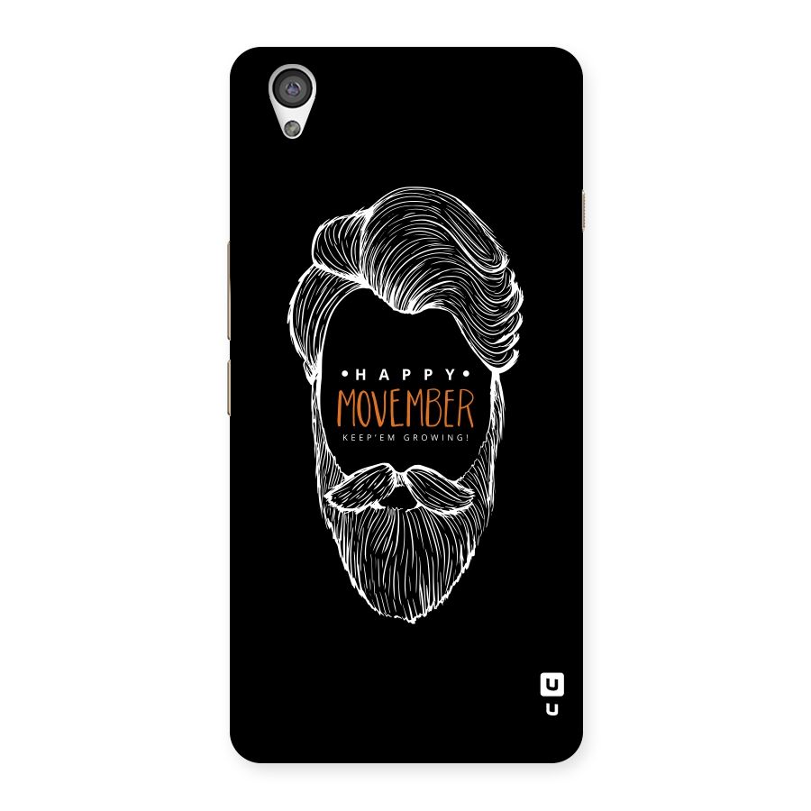 Happy Movember Black Back Case for OnePlus X